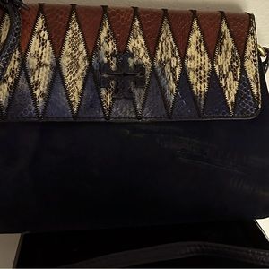 Tori Burch leather/suede shoulder bag